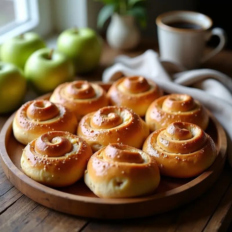 Bollerías de Canela y Manzana: Desayuno Sueco Sin Azúcar con Toque Especiado