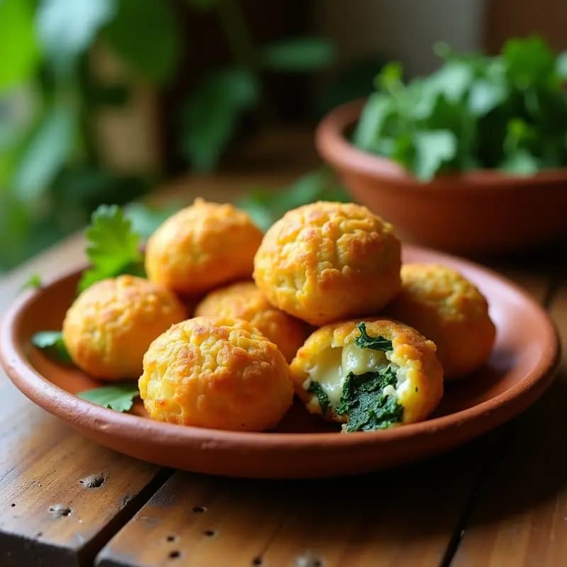 Bollerías de Queso y Espinacas: Receta stores Garifuna en Airfryer