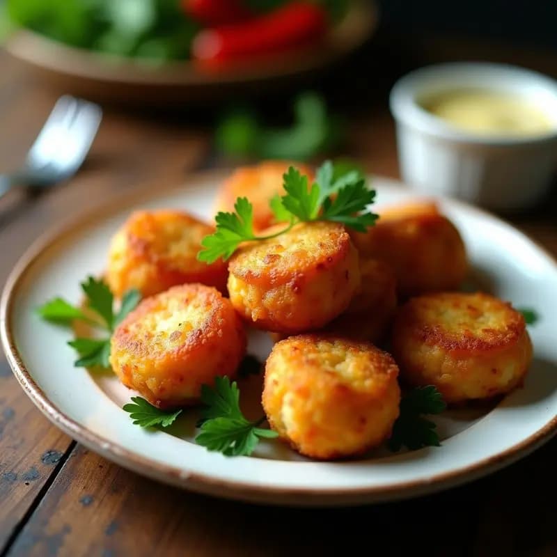 Bollitos de Bacalao con Pimiento Choricero: Tapa Vasca para Fiestas