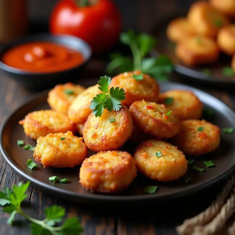 Bollitos de Bacalao con Salsa Brava: Tapa Tradicional con Toque Picante