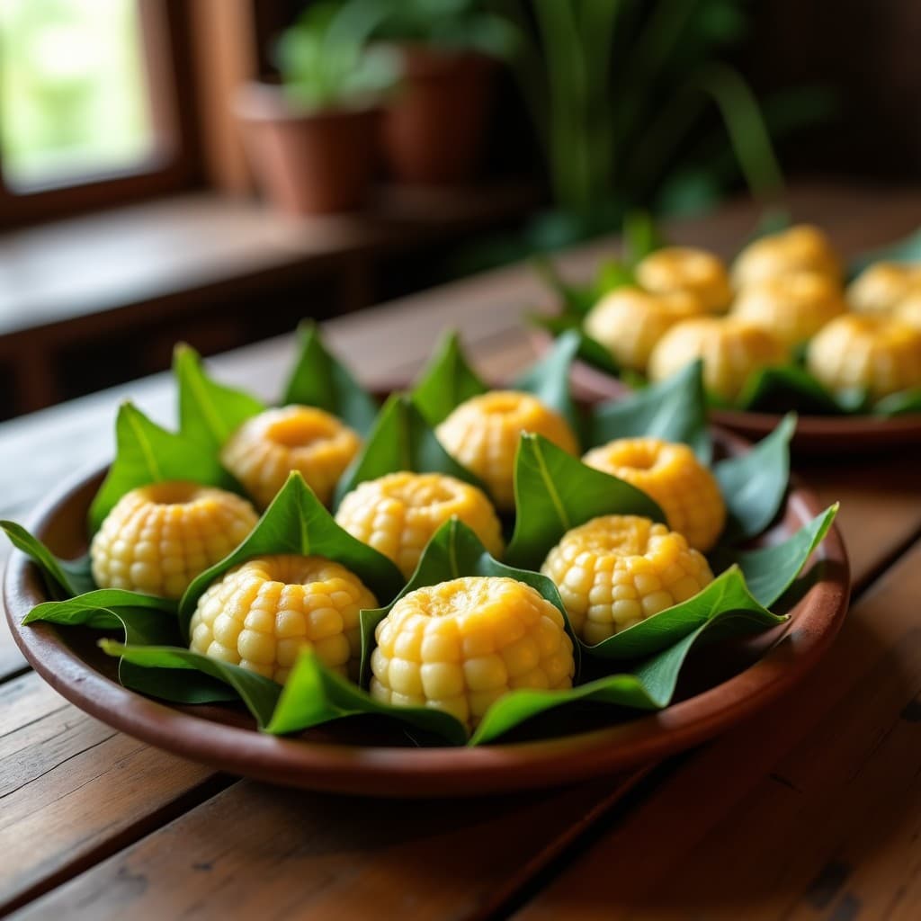 Bollitos de Maíz y Queso Fresco con Hoja de Plátano: Receta Colombiana en Olla Lenta