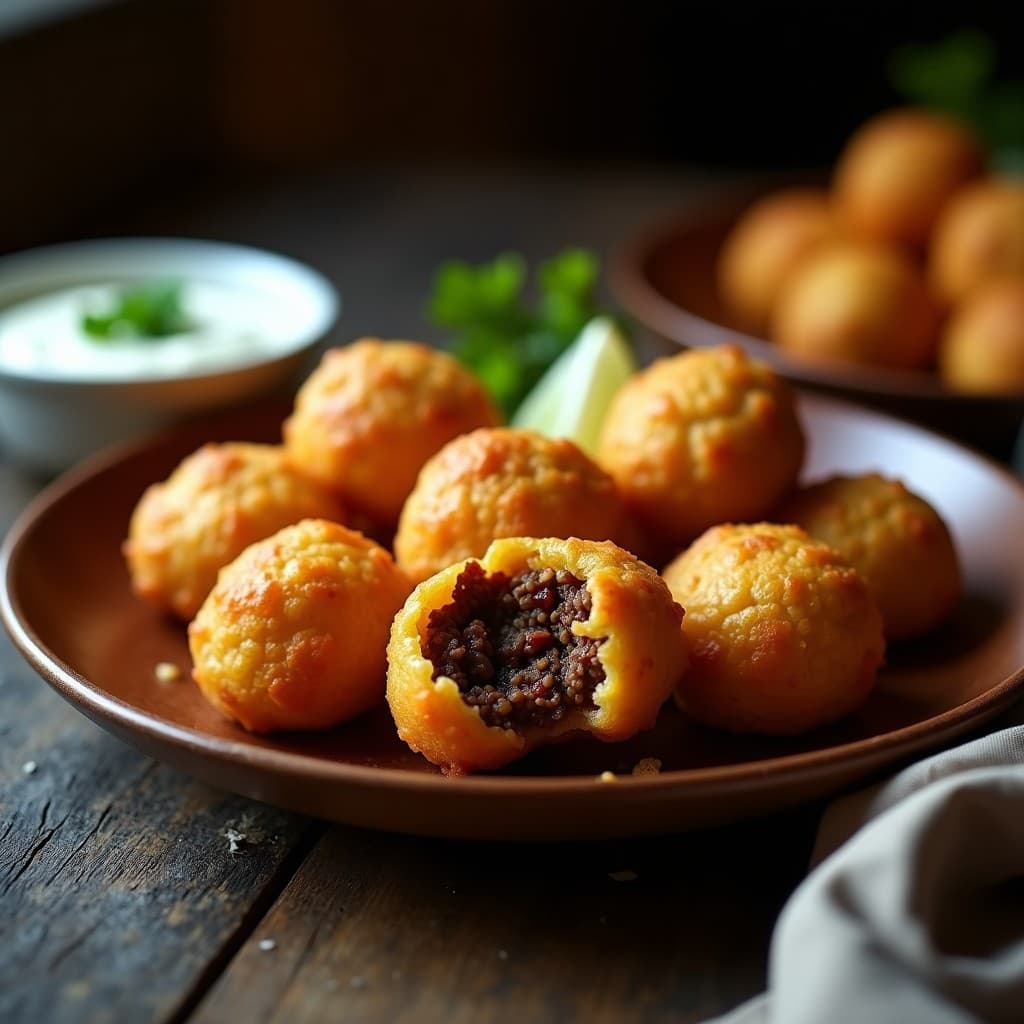 Bollitos de Yuca con Relleno de Carne Molida de Res y Pasas: Receta Venezolana en Airfryer