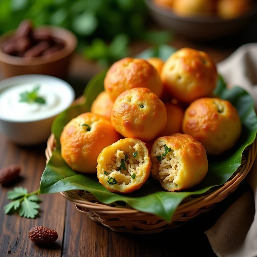 Bollitos de Yuca Rellenos de Pollo al Curry y Pasas: Receta Colombiana en Airfryer Sin Harina