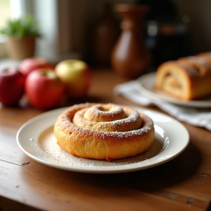 Bollo de Canela y Manzana con Harina de Coco: Desayuno Keto Sin Gluten