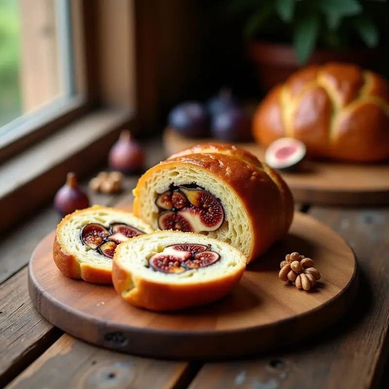 Bollo de Higo de Extremadura: Postre de Pan Relleno de Higos Secos y Nueces