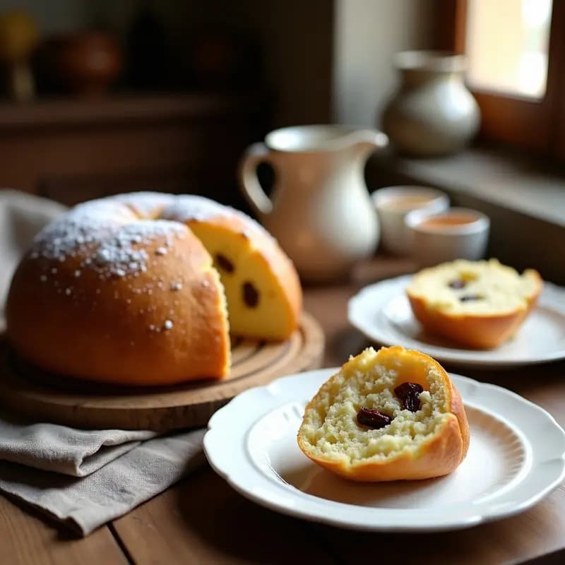 Bollo de Leche con Pasas y Anís: Dulce Tradicional de Repostería Casera