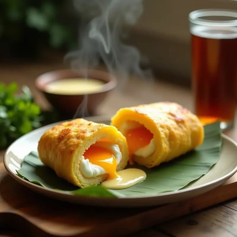 Bollo Preñao Colombiano con Queso y Huevo: Desayuno Proteico en 20 Minutos