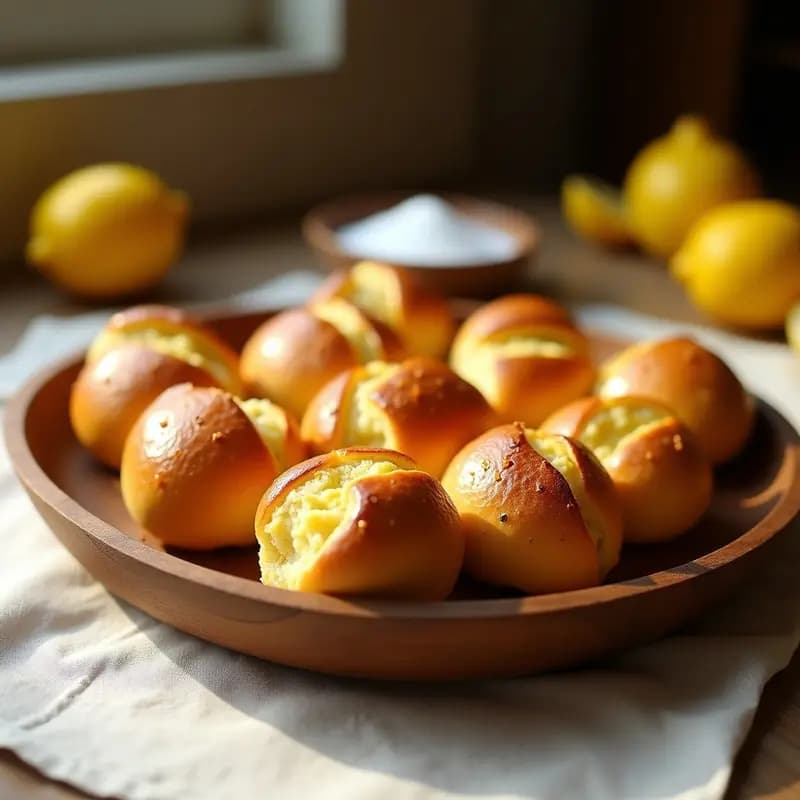 Bollos de Aceite de Oliva y Ralladura de Limón: Receta de Panadería Tradicional