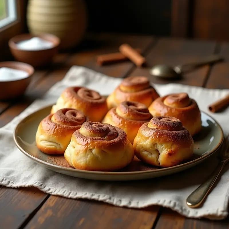 Bollos de Canela y Azúcar: Postre Tradicional de Ferias y Mercados