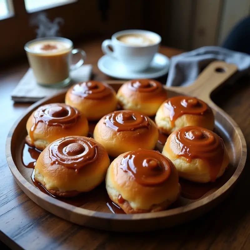 Bollos de Canela con Cardamomo y Glaseado de Café: Postre Escandinavo en Airfryer