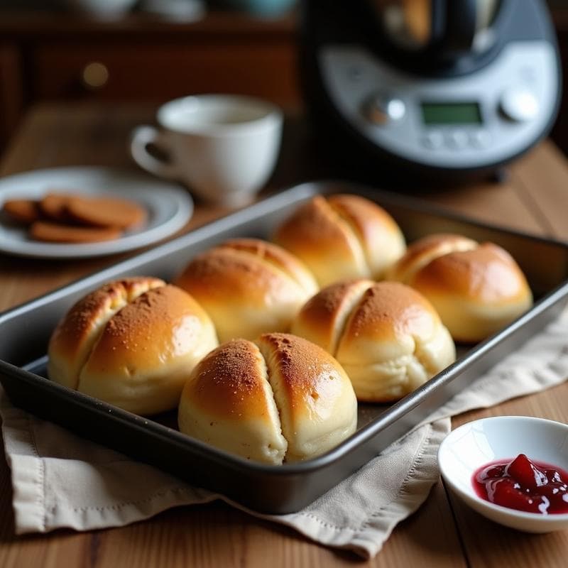 Bollos de Canela y Harina de Arroz: Desayuno Sin Gluten y Sin Lactosa en Thermomix