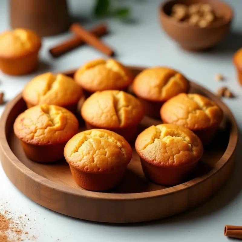 Bollos de Canela y Harina de Garbanzo: Postre Indio Vegano Sin Azúcar