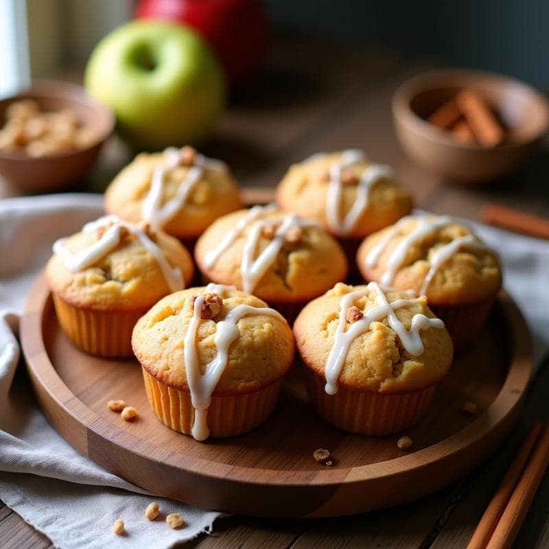 Bollos de Canela y Manzana con Harina de Almendra: Desayuno Keto y Esponjoso