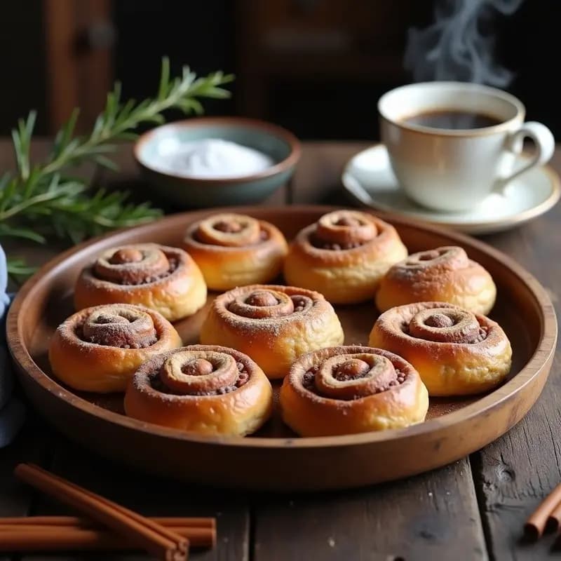 Bollos de Canela y Pasas: Desayuno Sueco Tradicional y Aromático