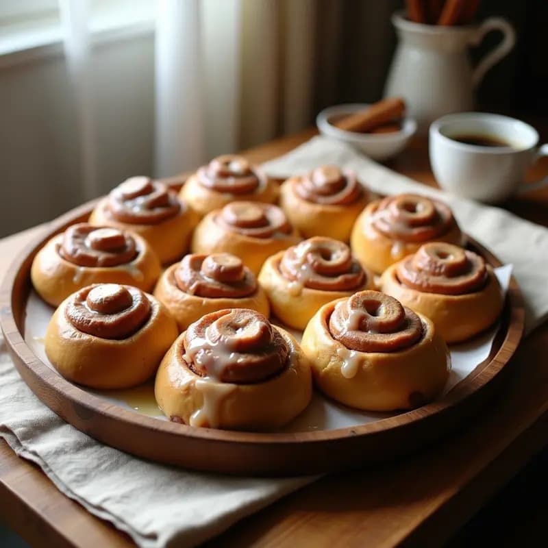 Bollos de Canela Suecos con Glaseado de Vainilla: Receta Tradicional