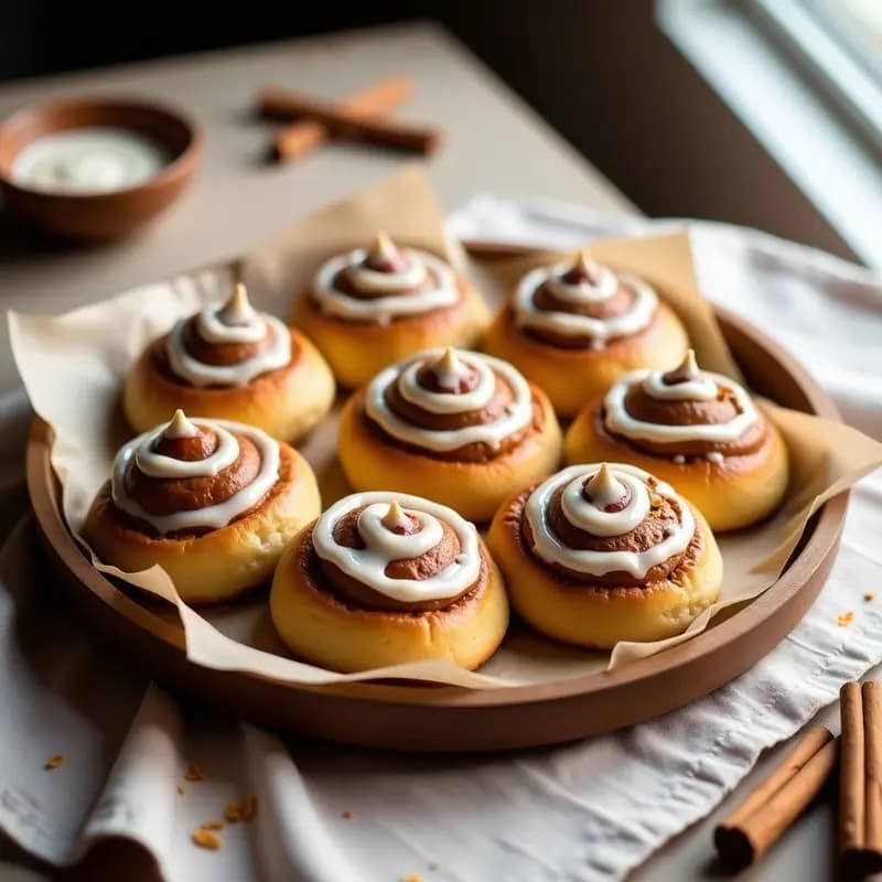 Bollos de Canela de Harina de Avena con Glaseado de Erithritol: Receta Sueca Keto
