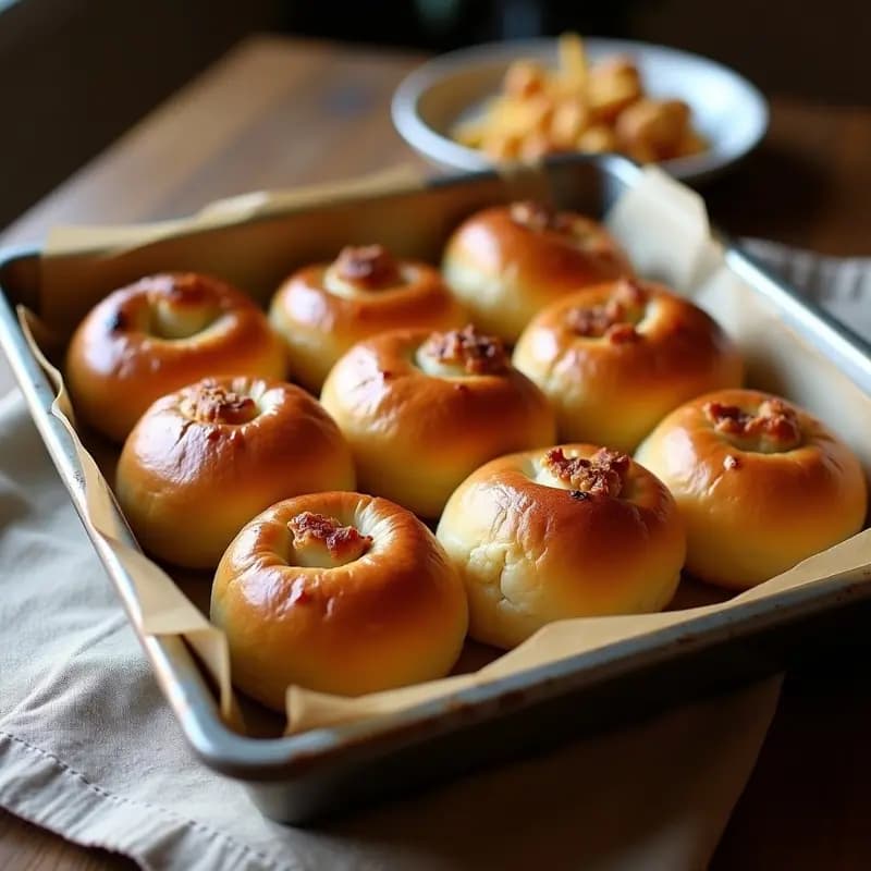 Bollos de Chicharrones: Panecillos Andaluces para Acompañar Guisos