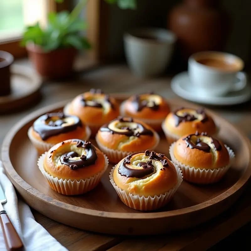 Bollos de Chocolates con Sorpresa de Nata: Merienda Clásica de la Abuela