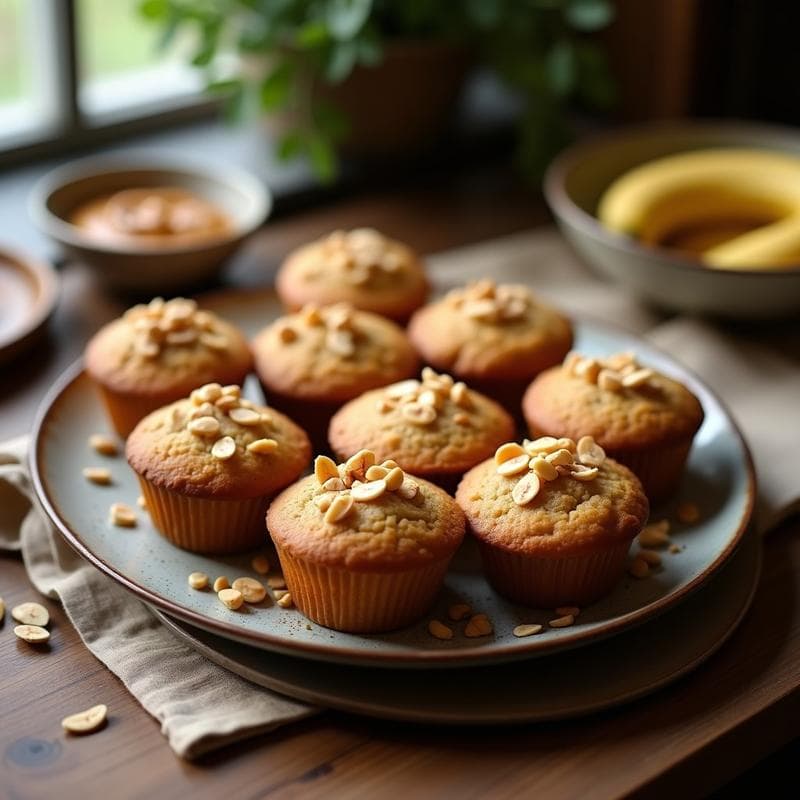 Bollos de Harina de Plátano y Cacahuete: Desayuno Keto Sin Gluten en Thermomix