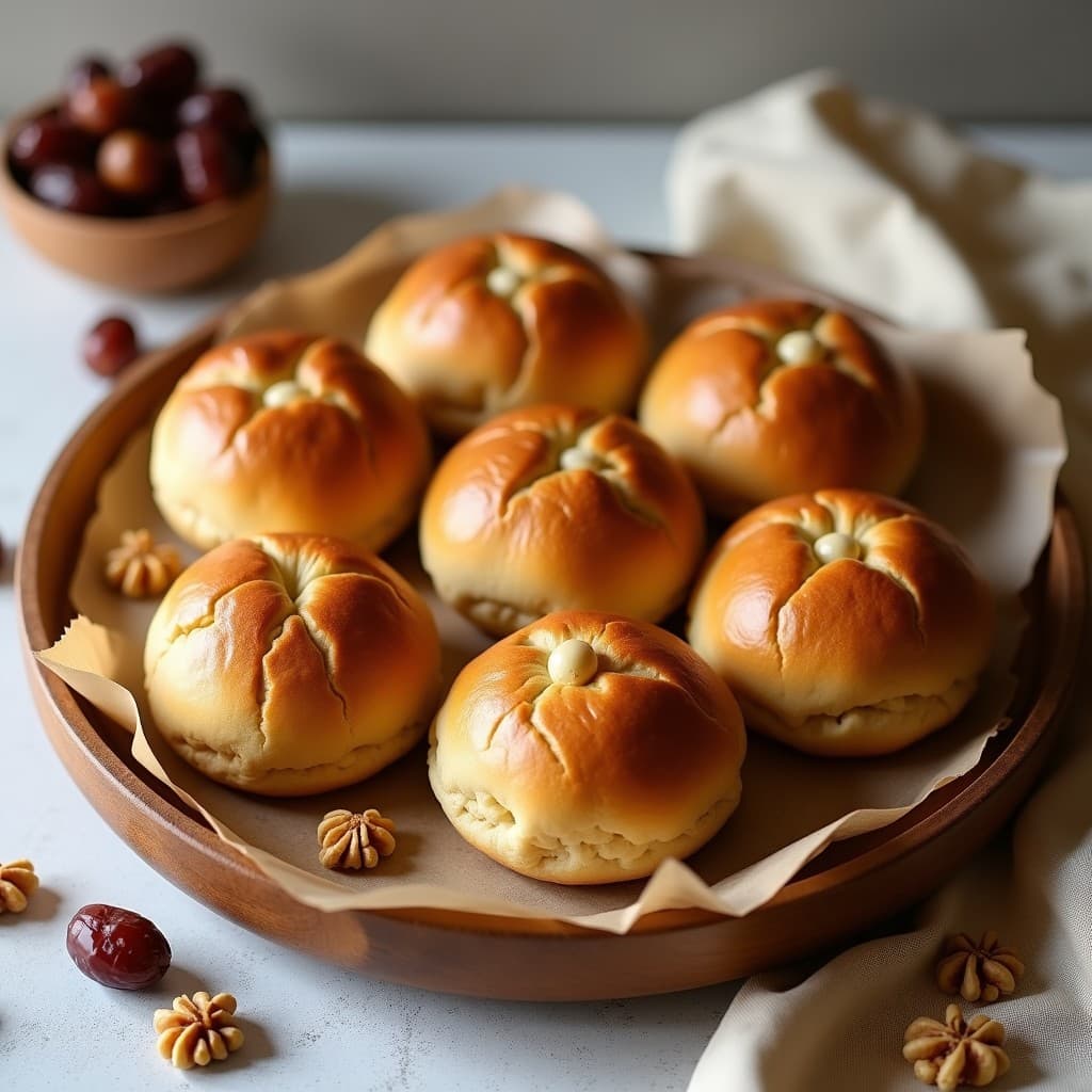 Bollos de Harina de Sorgo con Relleno de Dátiles y Nueces: Desayuno Egipcio Sin Gluten y Energético