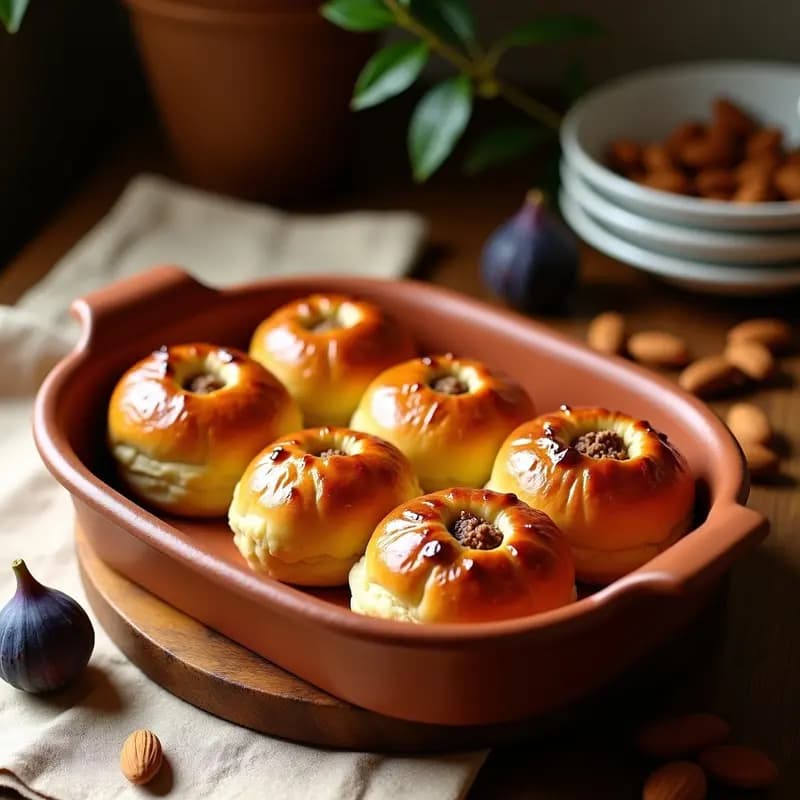 Bollos de Higo Rellenos de Almendra: Postre Tradicional de la Huerta