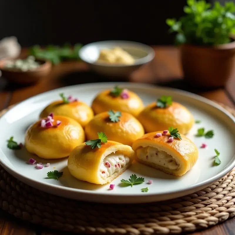 Bollos de Maíz Rellenos de Queso de Anacardos: Receta Venezolana Sin Gluten para Desayuno