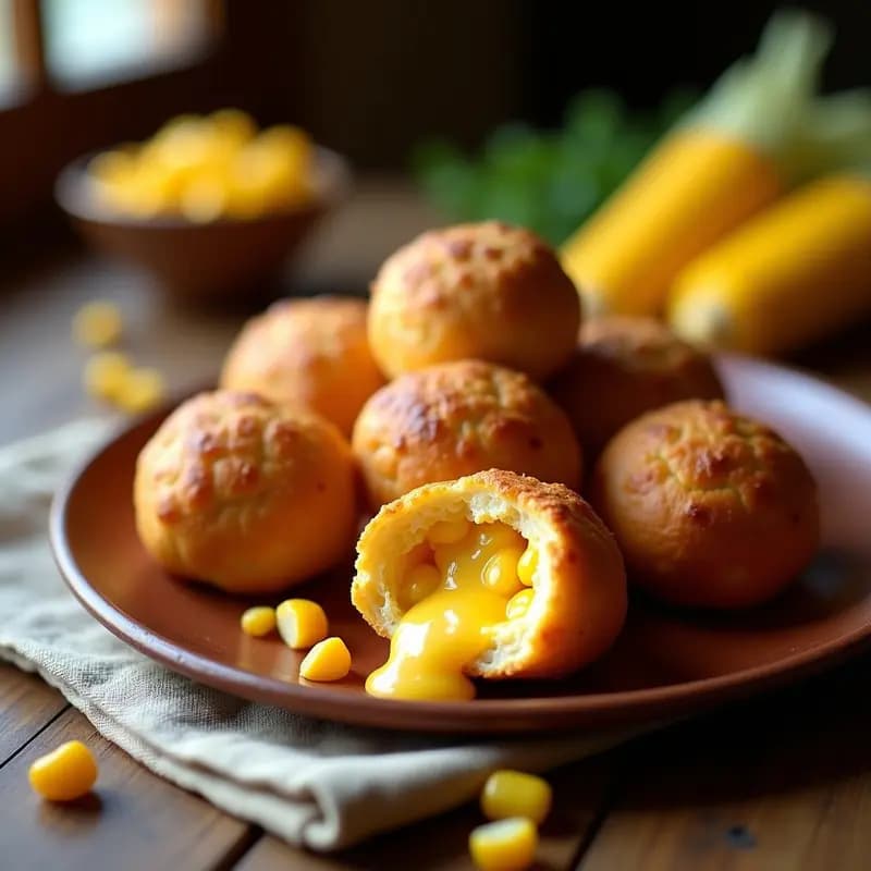 Bollos de Maíz con Queso y Choclo: Aperitivo Colombiano Tradicional en Airfryer