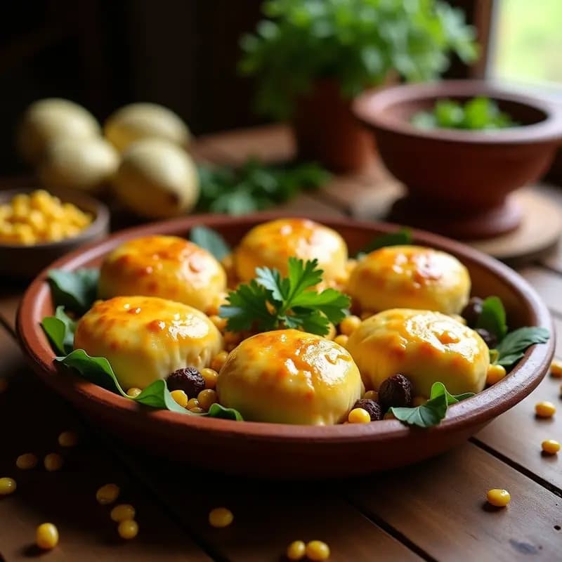 Bollos de Maíz Rellenos de Queso Campesino y Huitlacoche: Receta Mexicana Gourmet en Olla
