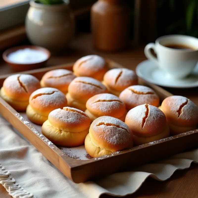 Bollos de Manteca con Azúcar Glass: Dulce Sevillano para el Desayuno