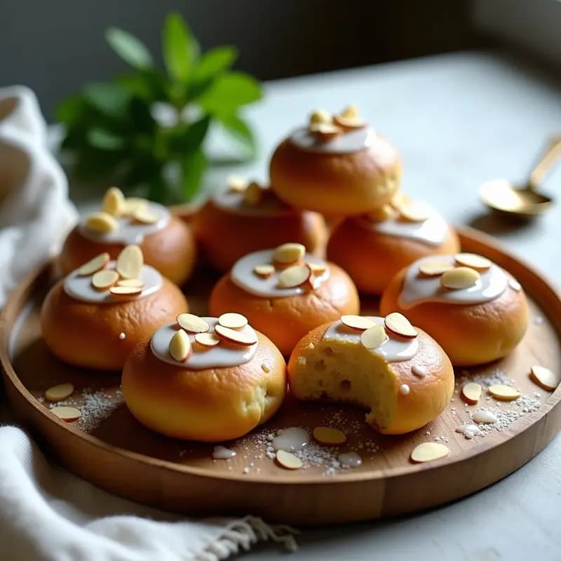 Bollos de Mantequilla Suecos con Cardamomo y Almendras: Desayuno Escandinavo Sin Lactosa