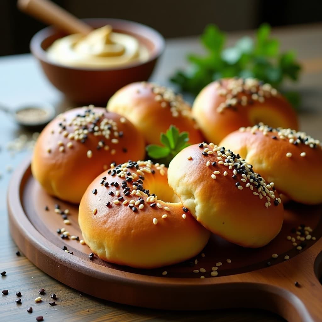Bollos de Masa de Garbanzo con Semillas de Sésamo: Receta Sin Gluten y Alta en Proteína en Airfryer