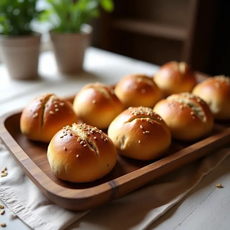 Bollos de Masa Madre de Teff y Centeno: Pan Árabe Sin Gluten en Thermomix