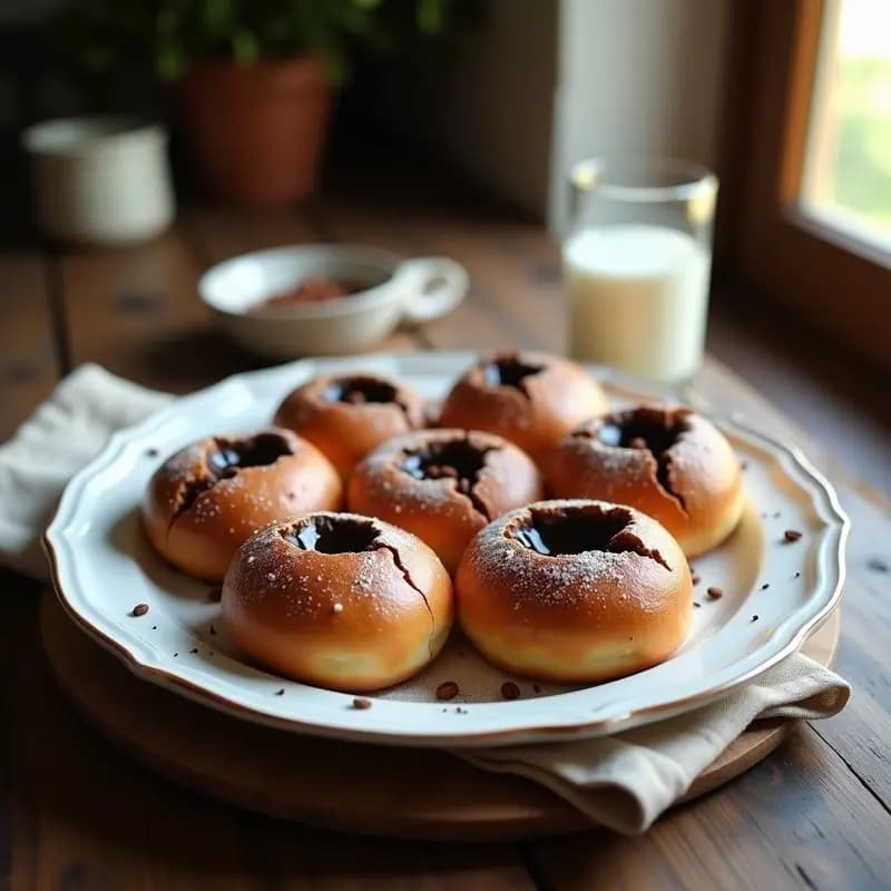 Bollos de Pan con Chocolate y Anís: Postre de la Abuela en 20 Minutos