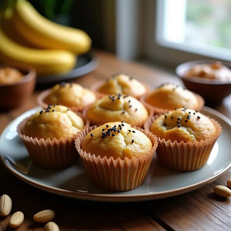 Bollos de Plátano Macho y Cacahuete: Merienda Filipina Sin Harina y Energética