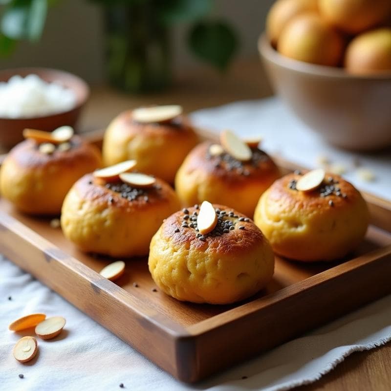 Bollos de Plátano Macho y Semillas de Chía: Desayuno Energético Sin Harina en Airfryer