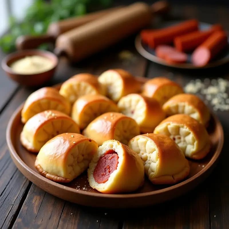 Bollos Preñaos: Empanadillas Asturianas de Harina de Maíz y Chorizo