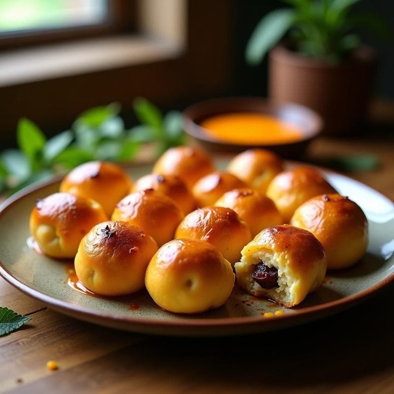 Bollos de Yuca Rellenos de Queso de Almendras y Dátiles: Receta Brasileña Sin Gluten