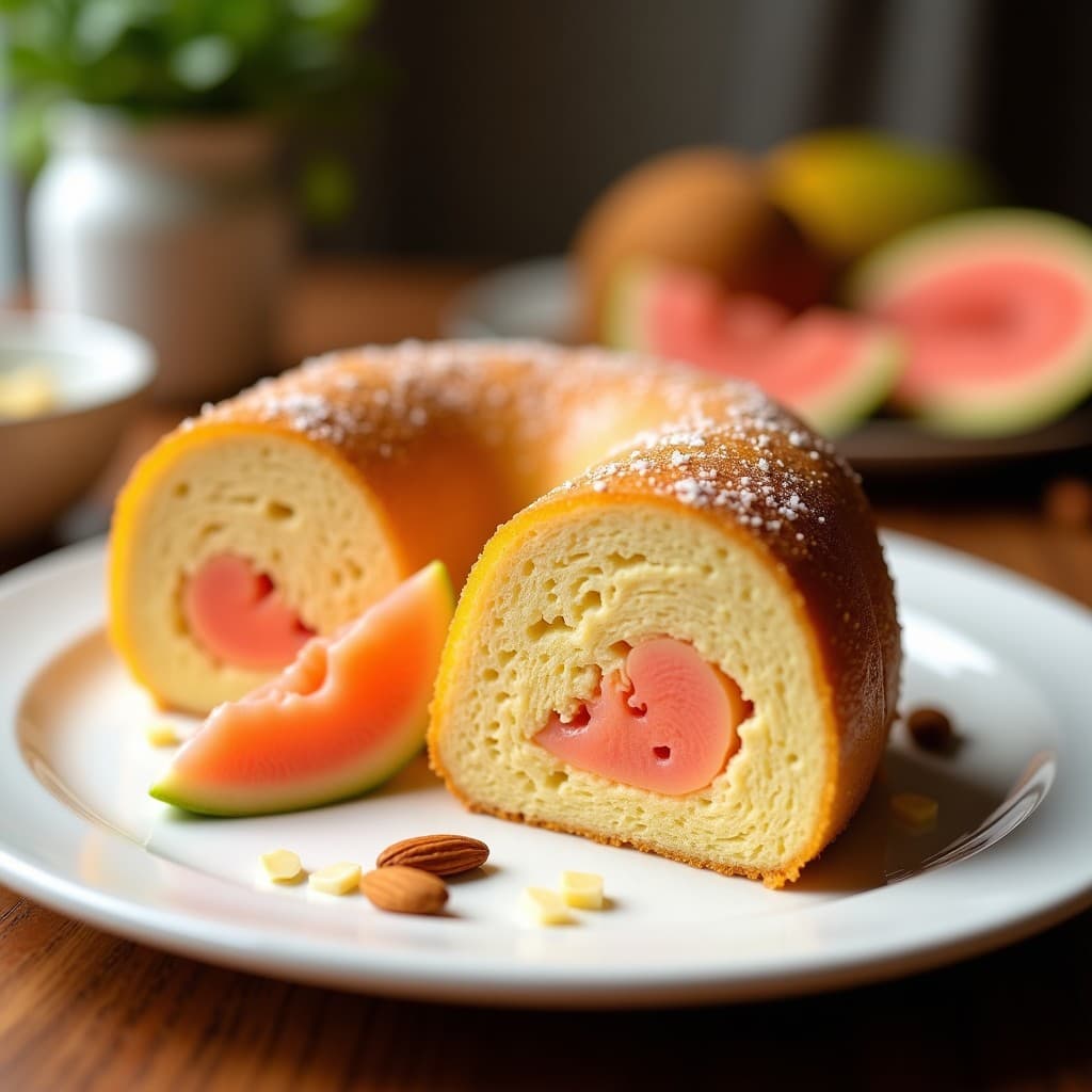 Bolo de Rolo con Guayaba y Queso Cream: Postre Brasileiro Keto con Masa de Almendra
