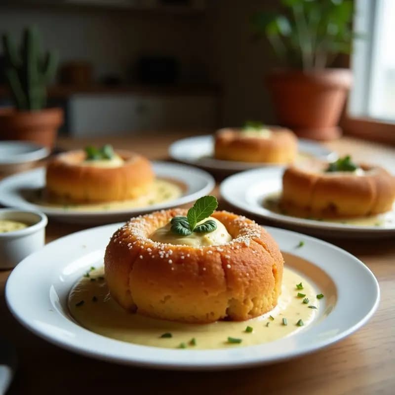 Bolo de Rolo Vegano con Crema de Cacahuete: Postre Brasilero Sin Azúcar