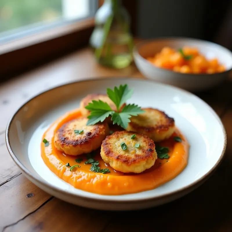 Bolloinas de bacalhau con puré de patata dulce: Receta portuguesa alta en proteína en airfryer