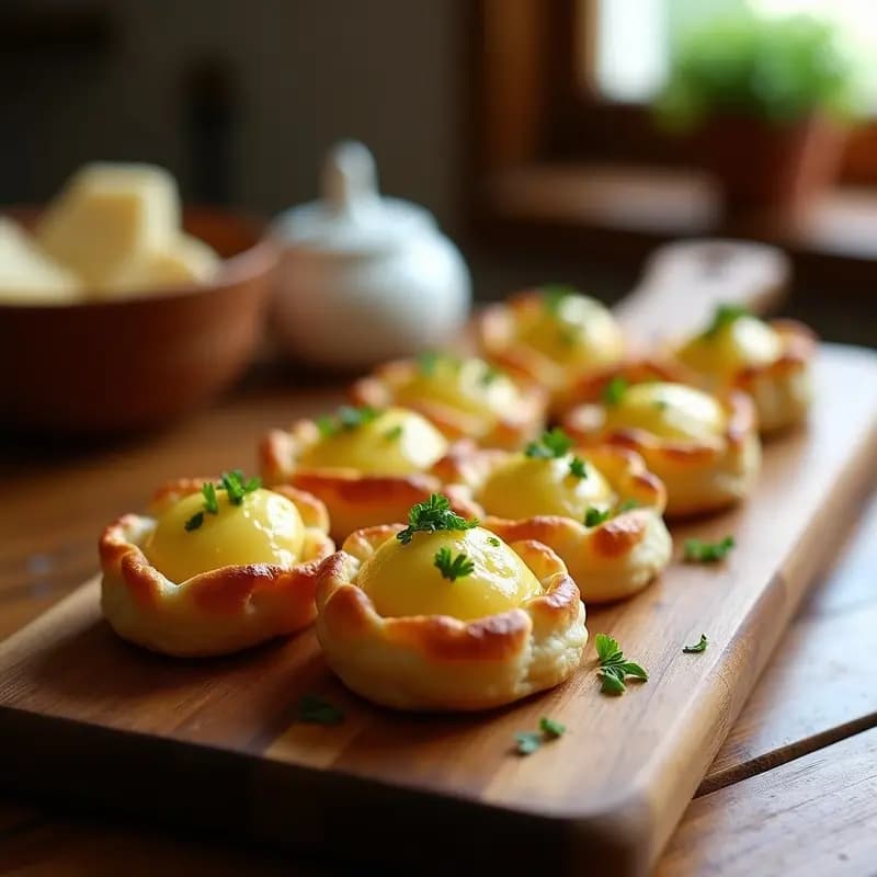 Bolsillos de Pan de Hojaldre con Brandada de Bacalao: Tapa Tradicional en 20 Minutos