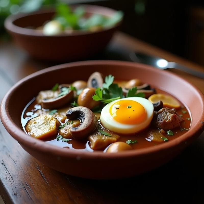 Bomba de Carnes con Champiñones y Vino Blanco: Receta Argentina Keto en Olla Lenta