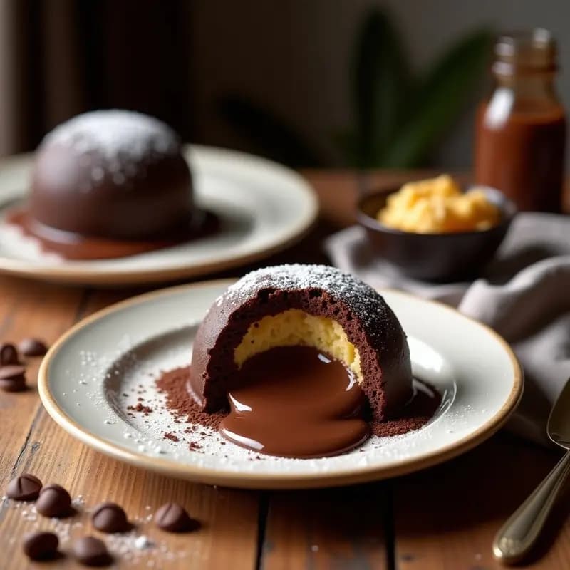 Bomba de Chocolate: Bollos Rellenos de Crema de Chocolate y Bañados en Chocolate Negro: Receta para Morir de Felicidad