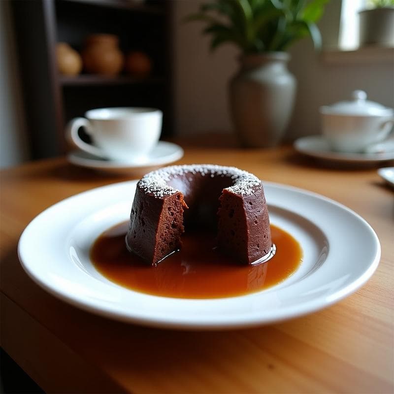 Bomba de Chocolate y Café con Nucleo Líquido de Avellanas: Postre Keto Sin Horno