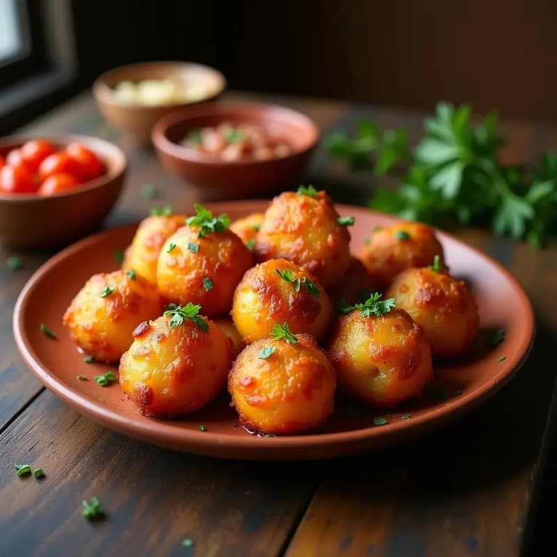 Bomba de Papa y Chorizo Colorada: Entrante Argentino Picante en Airfryer
