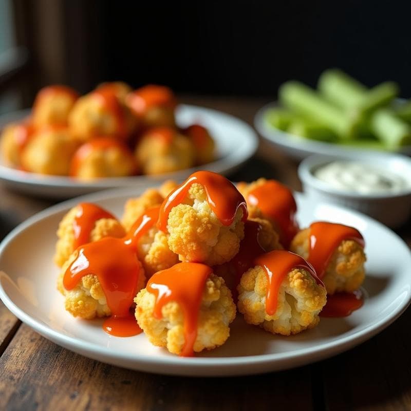 Bombas de Coliflor Buffalo: Receta en Airfryer Crujientes y Sin Gluten en 15 Minutos