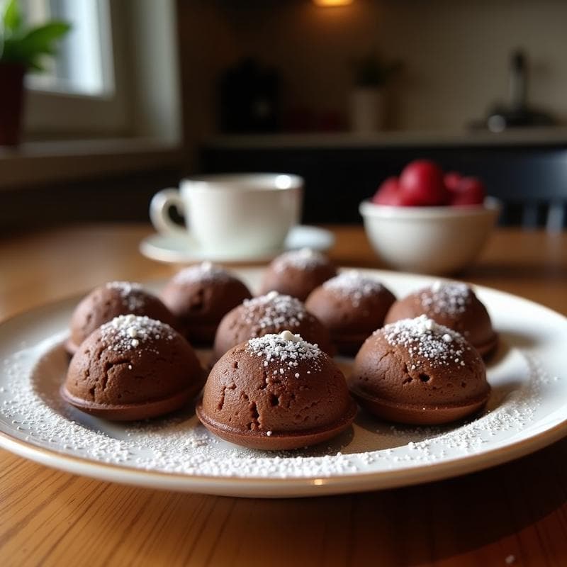 Bombones de Café y Cacao: Receta Sin Azúcar y Energética para Postres Saludables