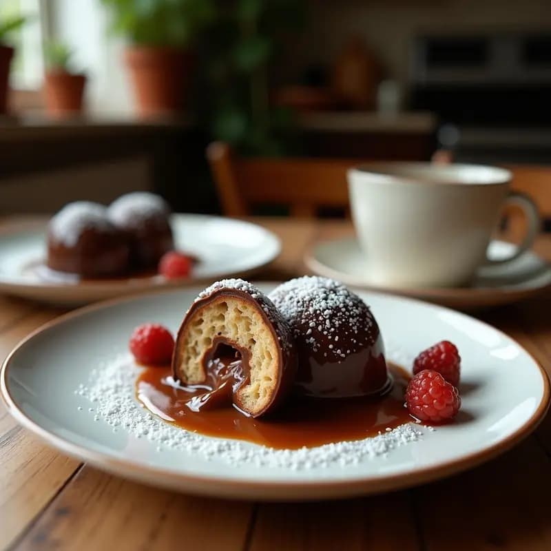 Bombones de Chocolate Rellenos de Nutella y Trozos de Pretzel: Dulce y Salado en un Solo Bocado