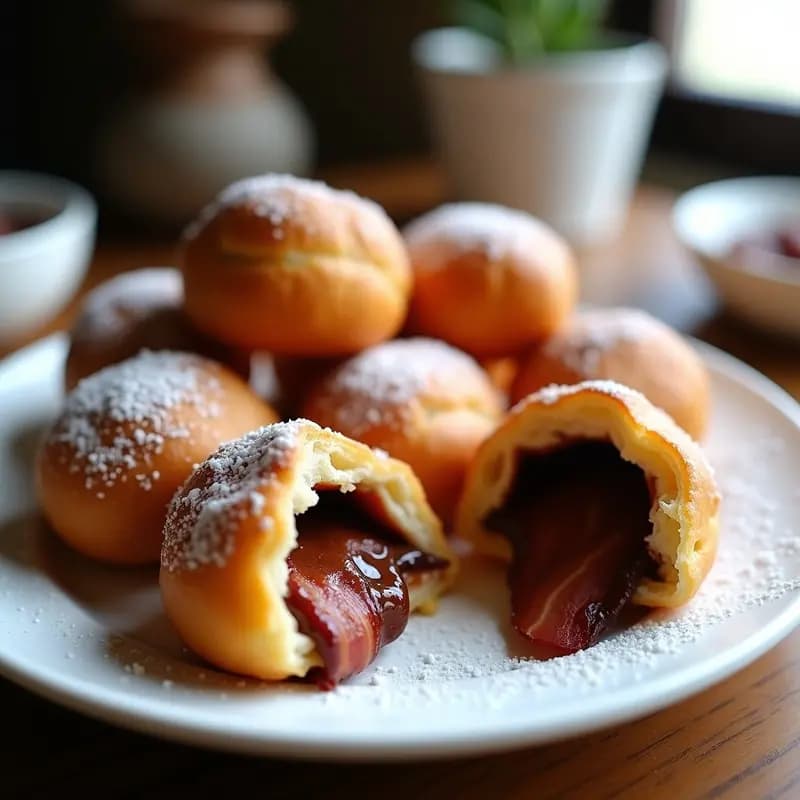 Bombones Fritos de Nutella y Bacon: Receta Crujiente en Airfryer en 10 Minutos