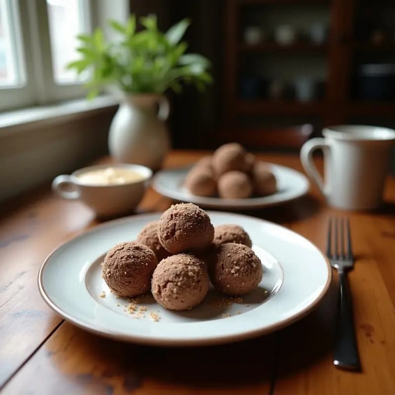 Bombones de Cacao y Almendra: Receta Proteica Sin Azúcar para Postre Saludable